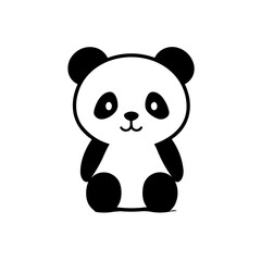 Simple bear black icon