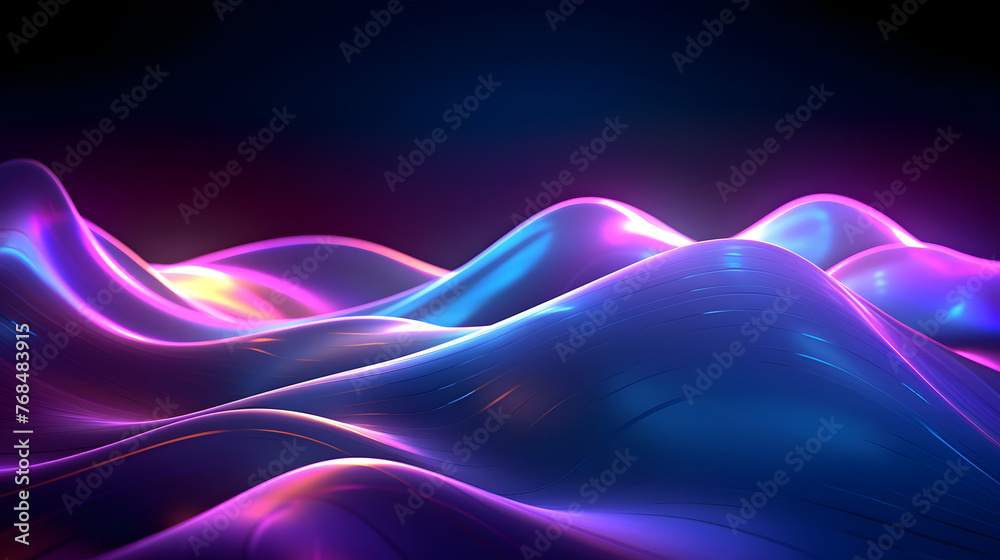 Fototapete digital technology 3d curve light wave abstract graphic poster web page ppt background