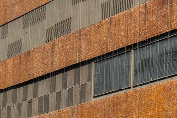 Exterior of a commercial building. Modern design details - 768483913