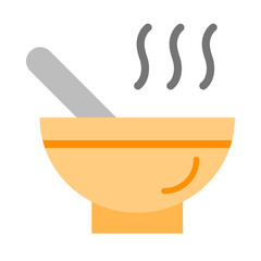 Soup Vector Flat Icon Design Vector Flat Icon Design