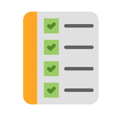 Checklist Vector Flat Icon Design Vector Flat Icon Design