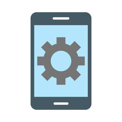 Mobilephone Support Vector Flat Icon Design Vector Flat Icon Design