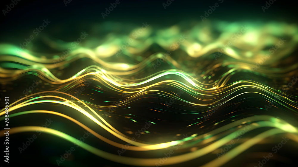 Fototapete digital technology 3d curve light wave abstract graphic poster web page ppt background