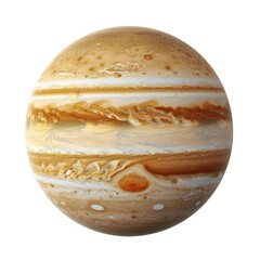 Jupiter planet isolated on white background