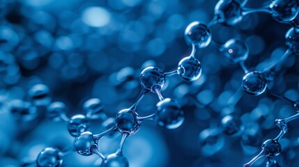 Texture of an atomic biological molecule. structure molecule background. Molecular DNA