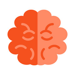Mind Vector Flat Icon Design Vector Flat Icon Design