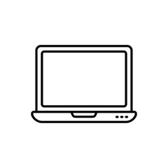 Thin Line Laptop vector icon