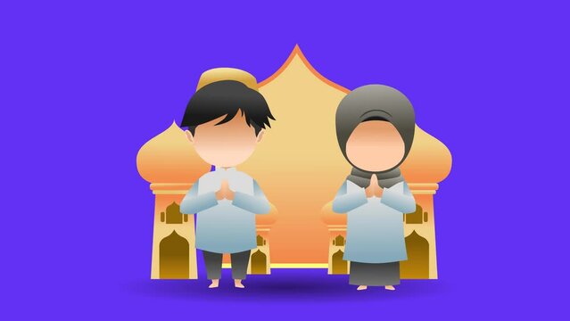 Muslim animated illustrations of Ramadan, Eid al-Fitr and other necessities