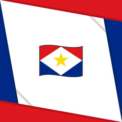 Saba Flag Abstract Background Design Template. Saba Independence Day Banner Social Media Post. Saba Independence Day