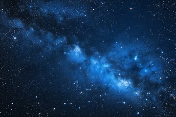 Night sky with stars and nebula as background