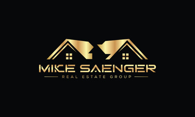 Real estate logo realtor logo property logo design vector template