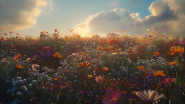 Get ready to be mesmerized by the array of colorful wildflowers exploding into life creating a scene straight out of a storybook.