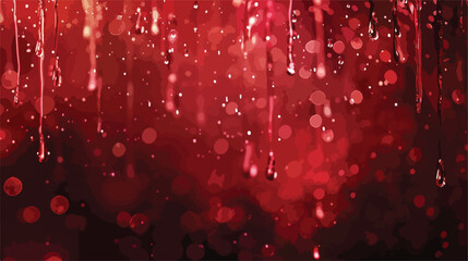 Abstract bloody red background with bokeh particles.. - obrazy, fototapety, plakaty