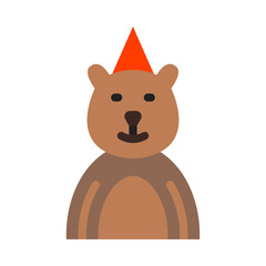 Obraz premium Bear Vector Flat Icon Design Vector Flat Icon Design