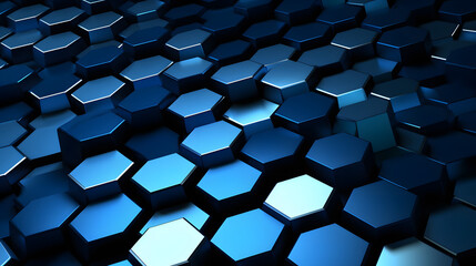Digital silver 3d honeycomb structure hexagonal graphic poster web page PPT background