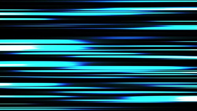 4k abstract animation straight lines of multicolored motion graphic on black background.A long speed line with continuous movement.Simple technology background concept.