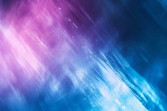Abstract blue and purple background with some smooth lines and sparkles
