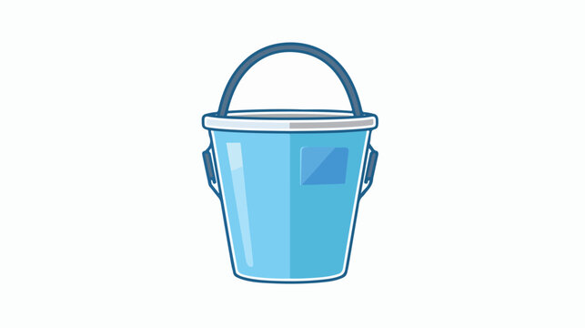 Bucket icon symbol vector image. Illustration of the background