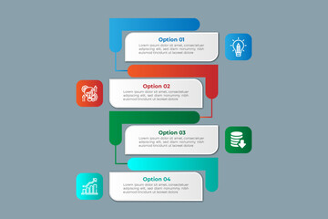 Business presentation modern infographic element template design.