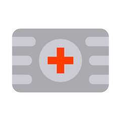 Obraz premium Medical Kit Vector Flat Icon