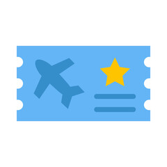 Airline Ticket Vector Flat Icon