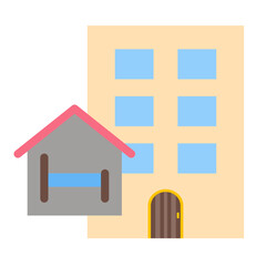 Hostel Vector Flat Icon