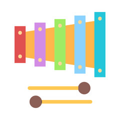 Xylophone Vector Flat Icon