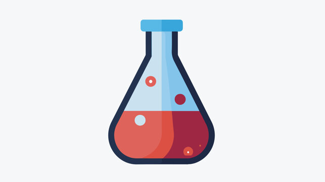 Erlenmeyer Flask vector icon. This icon use for admin