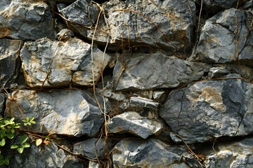 Background of stone wall texture,  Close-up,  Selective focus