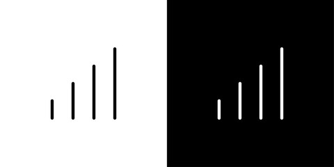 シンプルな電波表示のベクターアイコン