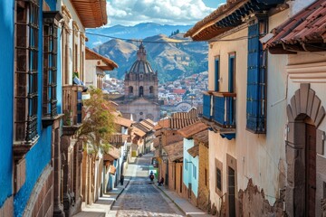 Cusco Historic Streets - obrazy, fototapety, plakaty