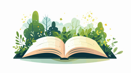 The big book on a white background flat vector 