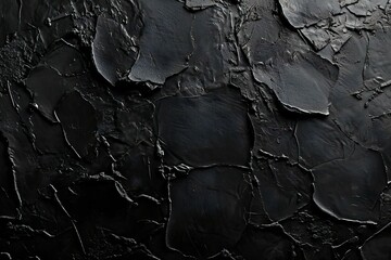 Black oil paint texture,  Abstract background for design with copy space