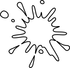 Obraz premium Paint Splatter Line