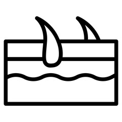 Skin outline icon