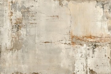 Texture of old grunge rustic wall covered with gray stucco