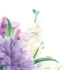 Floral bouquet png border sticker, vintage flower transparent graphic - 768514701