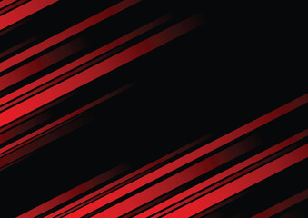 Abstract red line and black background for business card, cover, banner, flyer. Vector illustration - 768516383