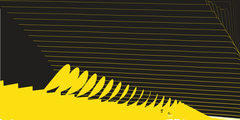 Abstract orange black tech arrows background. Vector graphic design