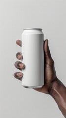 Mockup aluminium can product. Beverage product with copy space