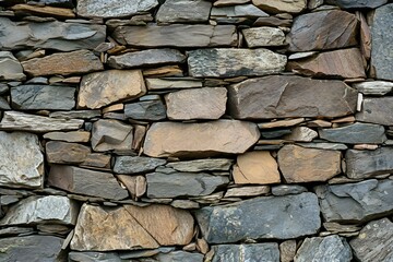 Background of stone wall texture photo,  Closeup of stone wall texture