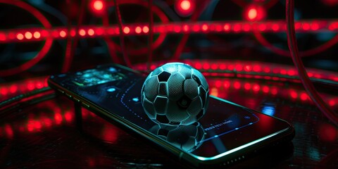 Experience the thrill of virtual sports betting on soccer right from your smartphone, where currency and ball come to life in the digital arena.