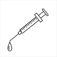 syringe icon vector design template