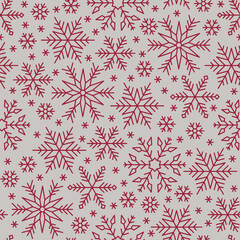 seamless pattern with snowflakes