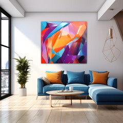 Kaleidoscope of Colors: An Imaginative Abstract Art Design Provoking Thought and Stimulating Creativity.