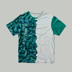 DESIGN OF T-SHIRT (GREEN SLEEVE) 