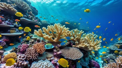 Fototapeta na wymiar Tropical Coral Wonderland