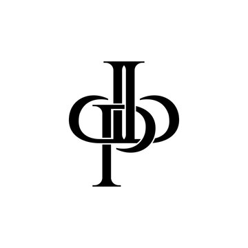dpb typography letter monogram logo design