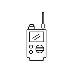 Walkie simple flat liner vector illustration on white background..eps