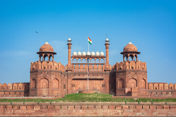 Fototapeta premium Red Fort in Delhi, India. UNESCO World Heritage Site